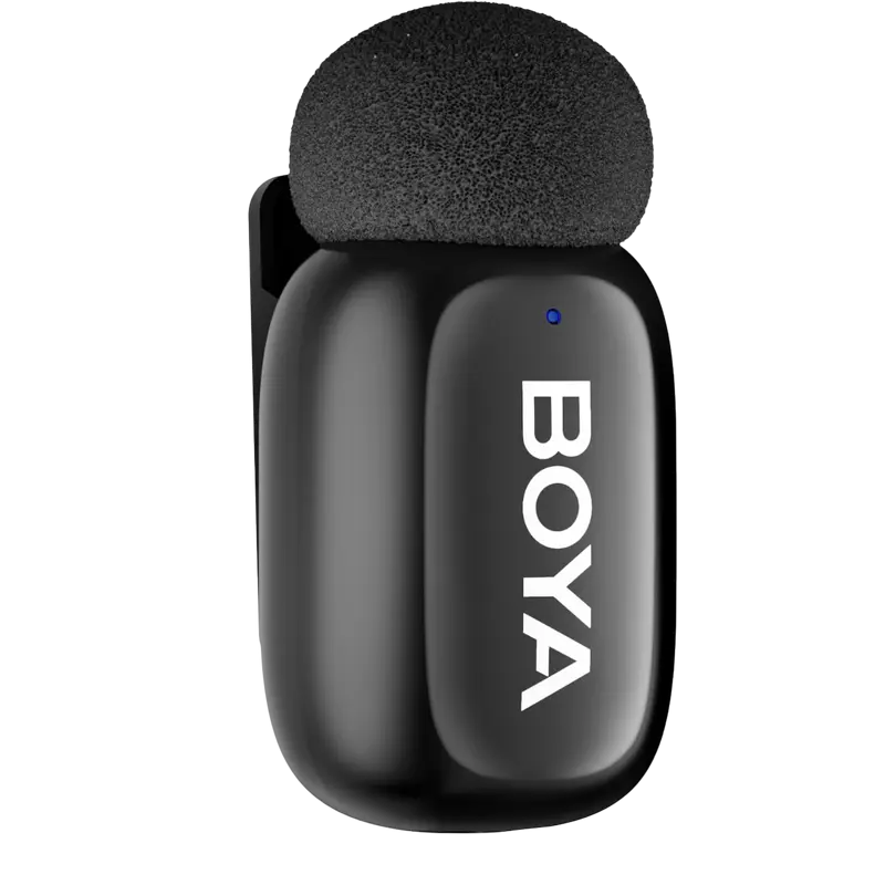 Microfon portabil pentru înregistrare vocală Boya Mini-15, Fără fir, Negru