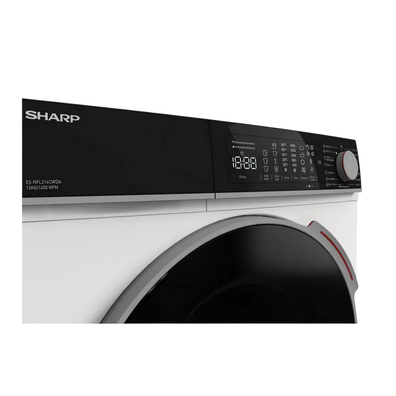 Mașină de spălat Sharp ES-NFL214CWDA-EE, 12kg, Alb