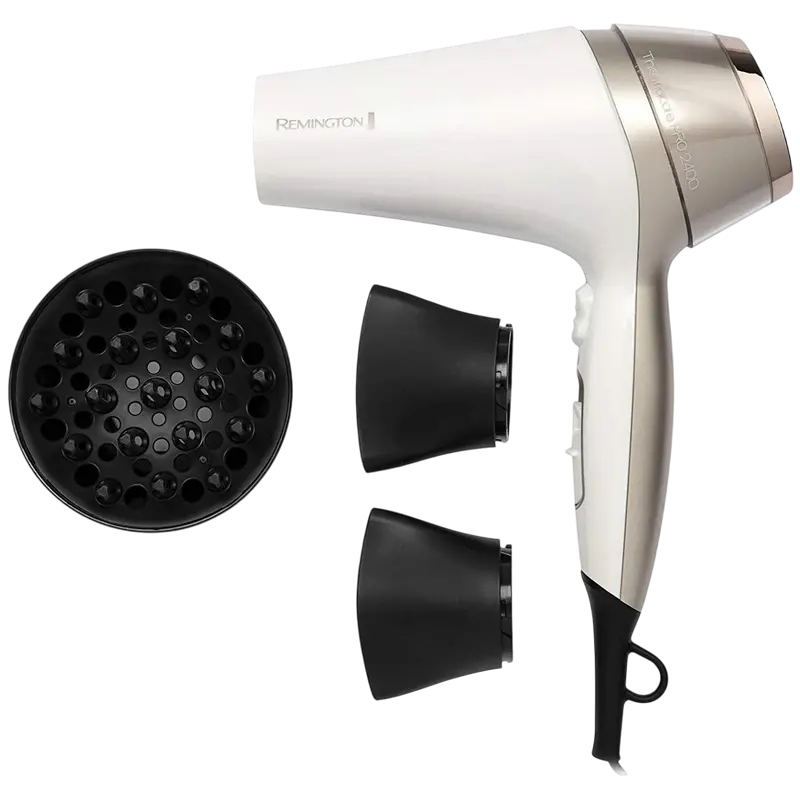 Uscător de păr Remington Thermacare Pro D5720, 2400W, Alb