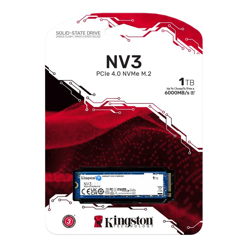 Unitate SSD Kingston NV3, 1024GB, SNV3S/1000G
