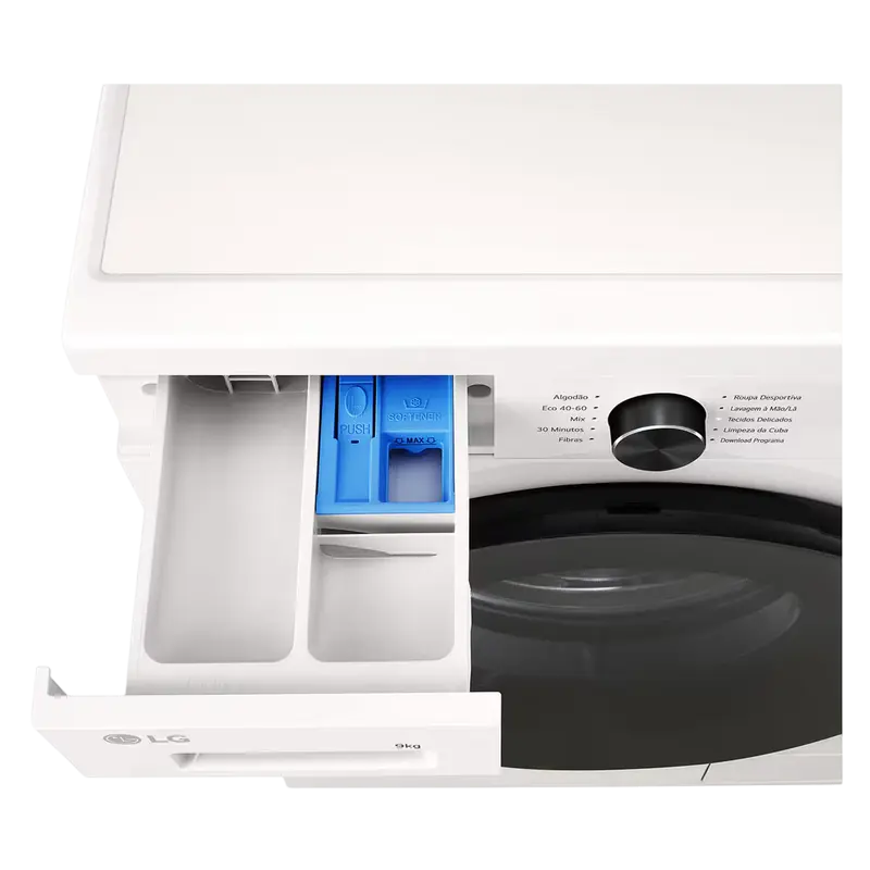 Mașină de spălat LG F4X1009NWB, 9kg, Alb