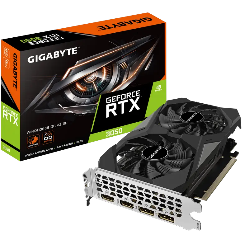 Cumpara  Carduri video - Placă video Gigabyte GV-N3050WF2OCV2-6GD, 6GB..