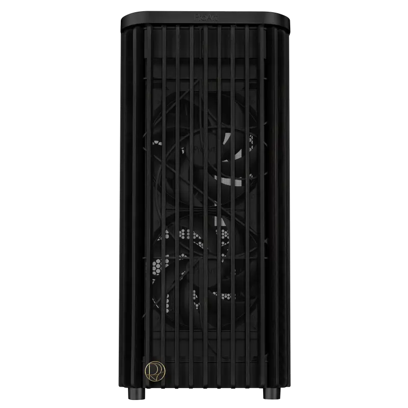 Carcasă PC ASUS ProArt PA401 Wood TG, Midi-Tower, Fără PSU, Negru