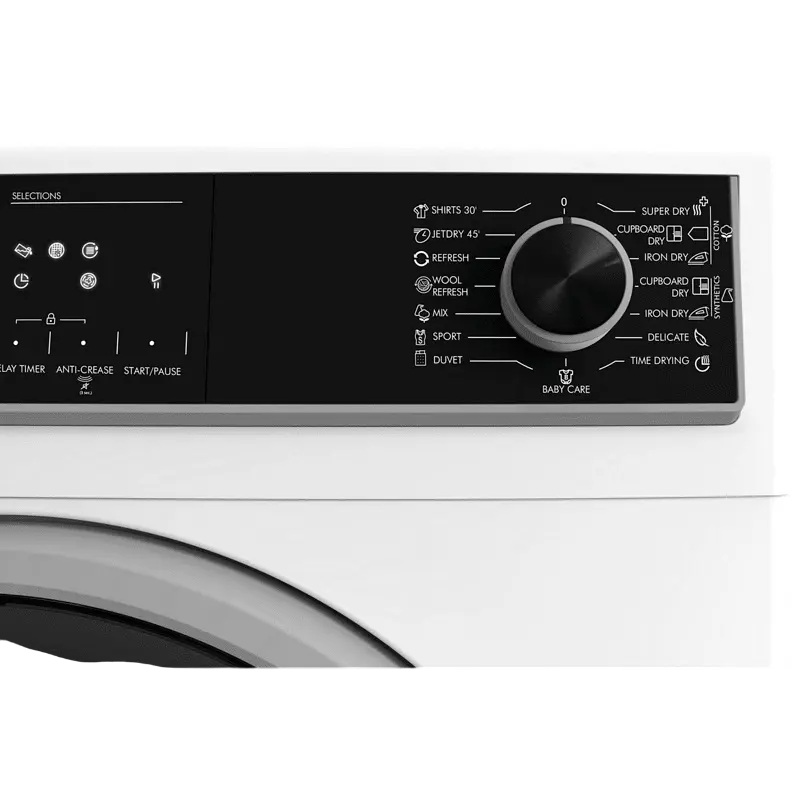 Masina de uscat Sharp KDHHH8S8GW3EE, 8kg, Alb