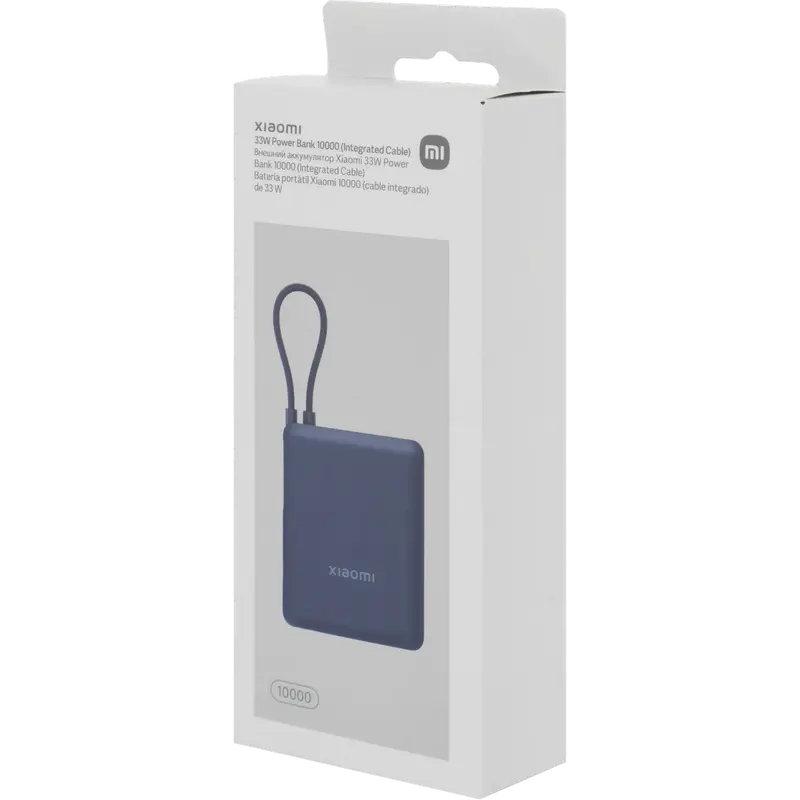 Acumulator extern Xiaomi BHR9341GL, 10000mAh, Albastru