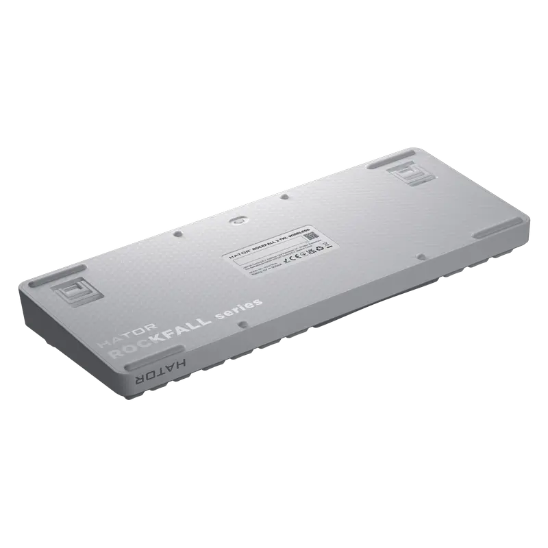 Tastatură HATOR Rockfall 3 TKL, Cu fir / Fără fir, Alb