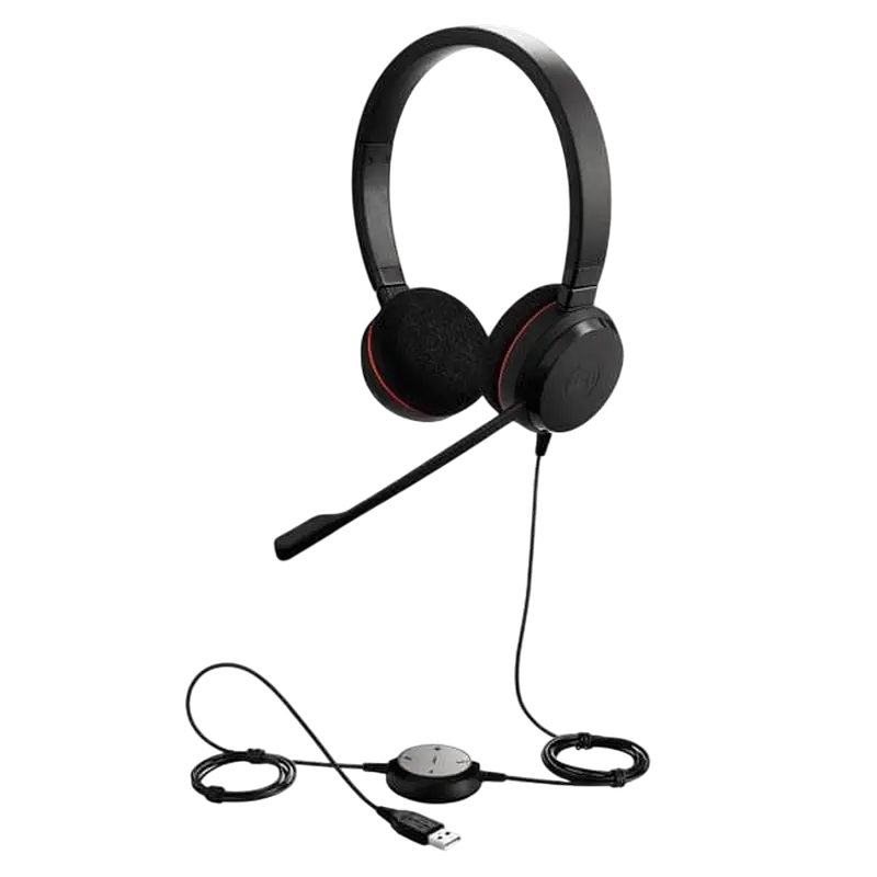 Căști Jabra Evolve 20 UC Stereo, Negru