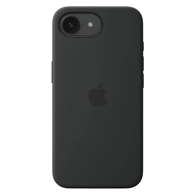 Husa Apple Silicone Case pentru iPhone 16e, Negru