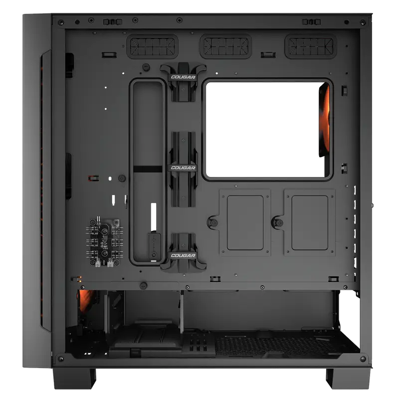 Carcasă PC Cougar Airface ECO RGB, Midi-Tower, Fără PSU, Negru