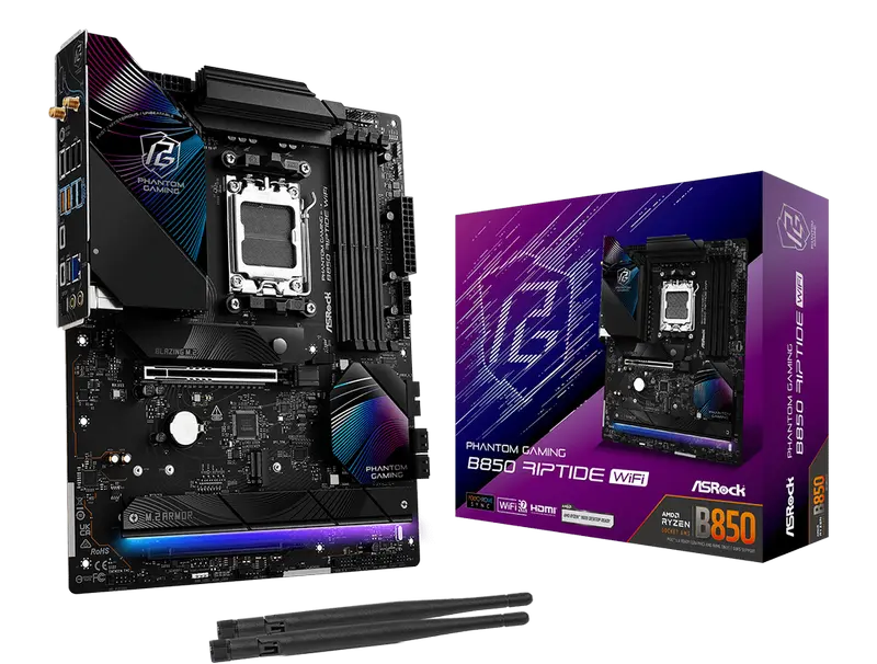 Cumpara  Plăci de bază - Placă de bază ASRock B850 Riptide WiFi, AM5, ..