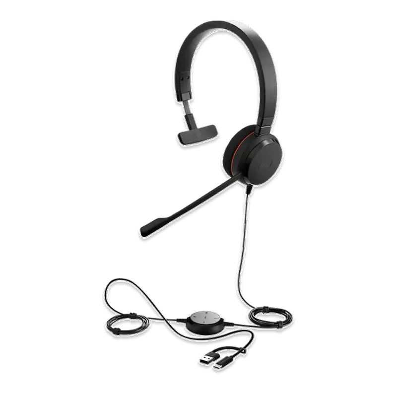 Наушники Jabra Evolve 20 UC Mono, Чёрный