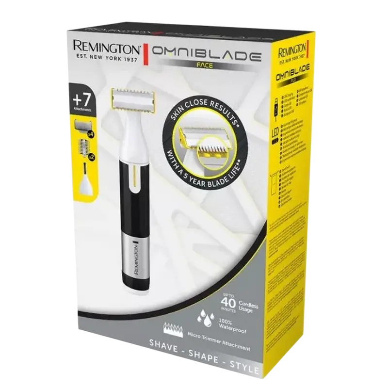 Trimmer pentru bărbați Remington HG2000, Negru | Alb