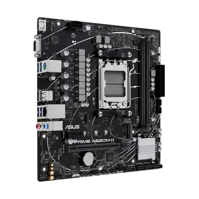 Placă de bază ASUS PRIME A620M-K, AM5, AMD A620, Micro-ATX