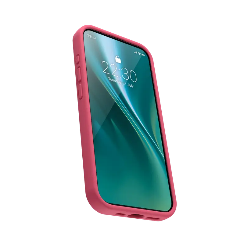 Чехол Etteri Silicone Mag для Apple iPhone 16 Pro, Raspberry
