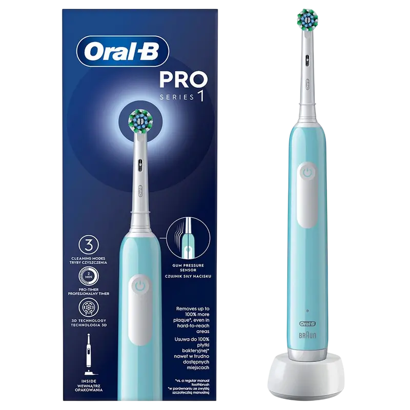 Periuță de dinți electrică Braun Oral-B Pro Series 1, Caribbean Blue