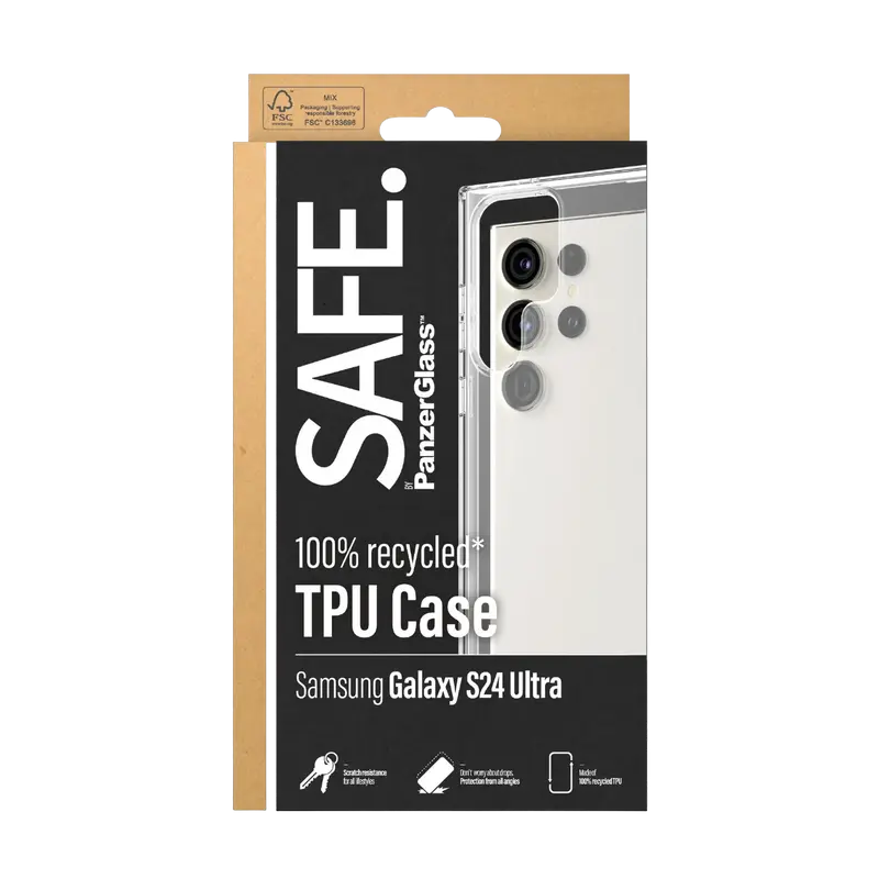 Husa PanzerGlass SAFE pentru Samsung Galaxy S24 Ultra, Transparentă