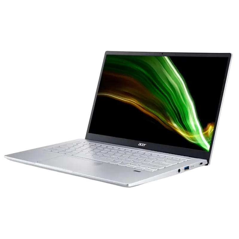 Laptop 14" Acer Swift 3 SF314-43, Pure Silver, AMD Ryzen 7 5700U, 16GB/512GB, Linux eShell