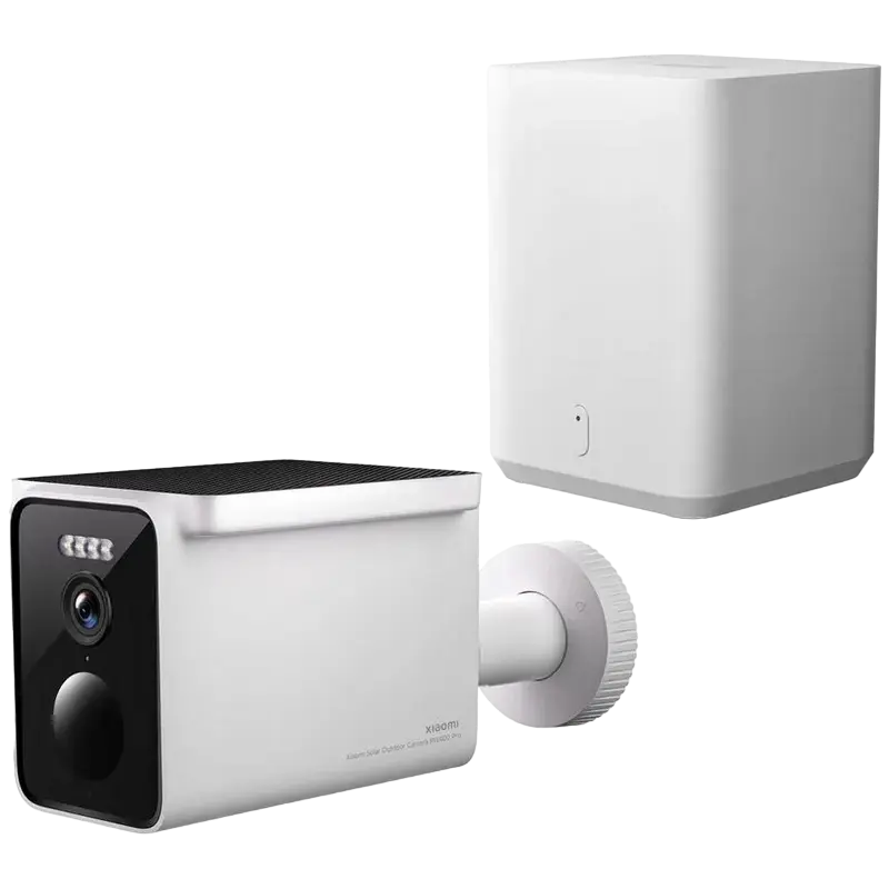 Camera de supraveghere IP Xiaomi Solar Outdoor Camera BW400 Pro Set, Alb