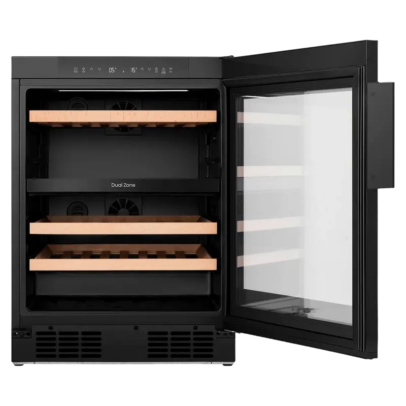 Dulap pentru vin Hisense RW3N122GSLF, Negru