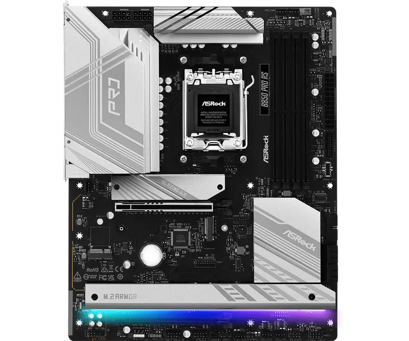 Placa de bază ASRock B850 Pro RS, AM5, AMD B850, ATX