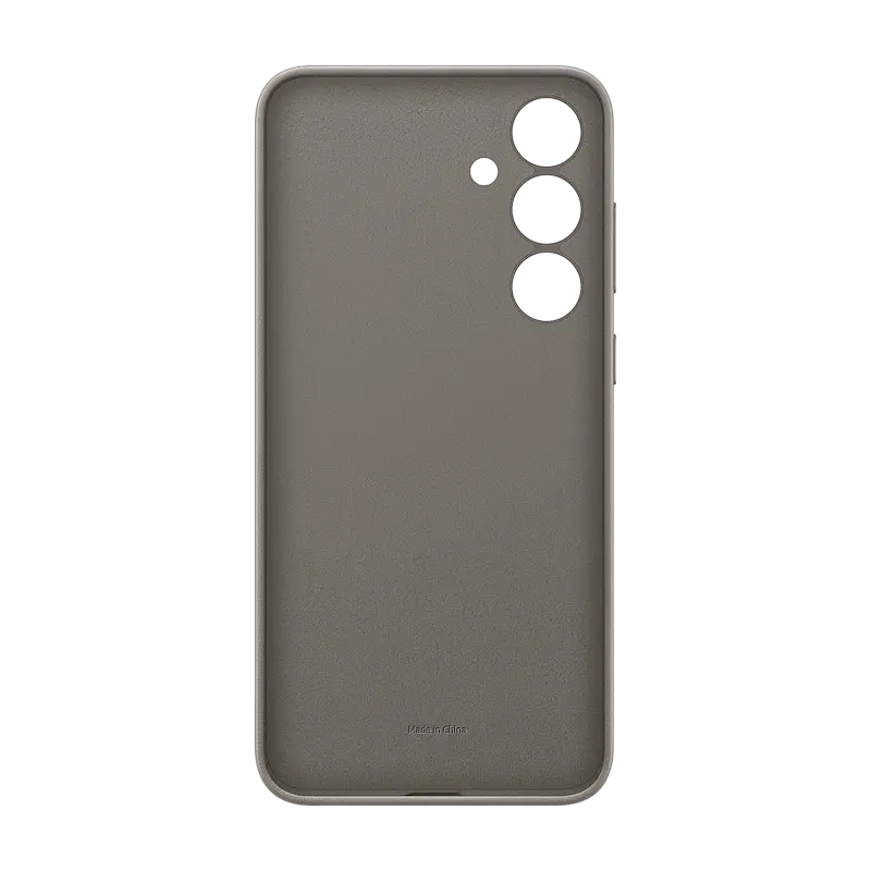 Husa Samsung Vegan Leather Case Galaxy S24+, Gri-maro