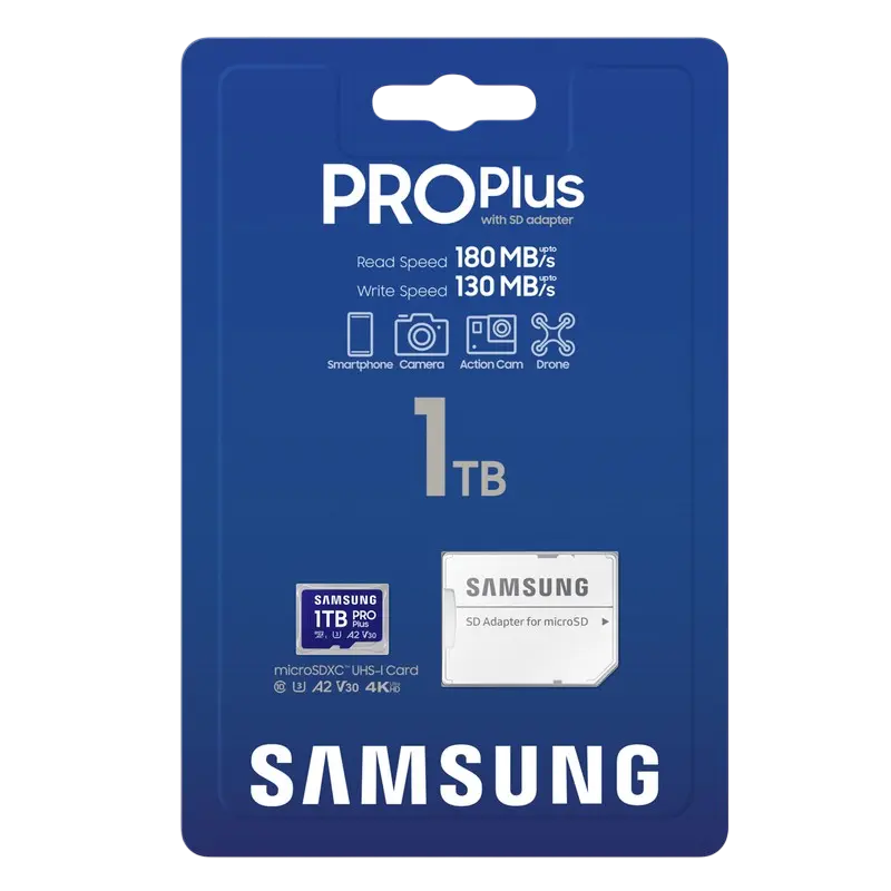 Card de Memorie Samsung PRO Plus MicroSD, 1024GB (MB-MD1T0SA/APC)
