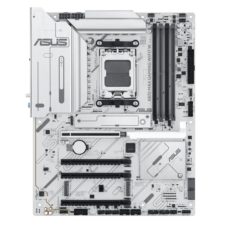 Placă de bază ASUS X870 MAX GAMING WIFI7 W, AM5, AMD X870, ATX