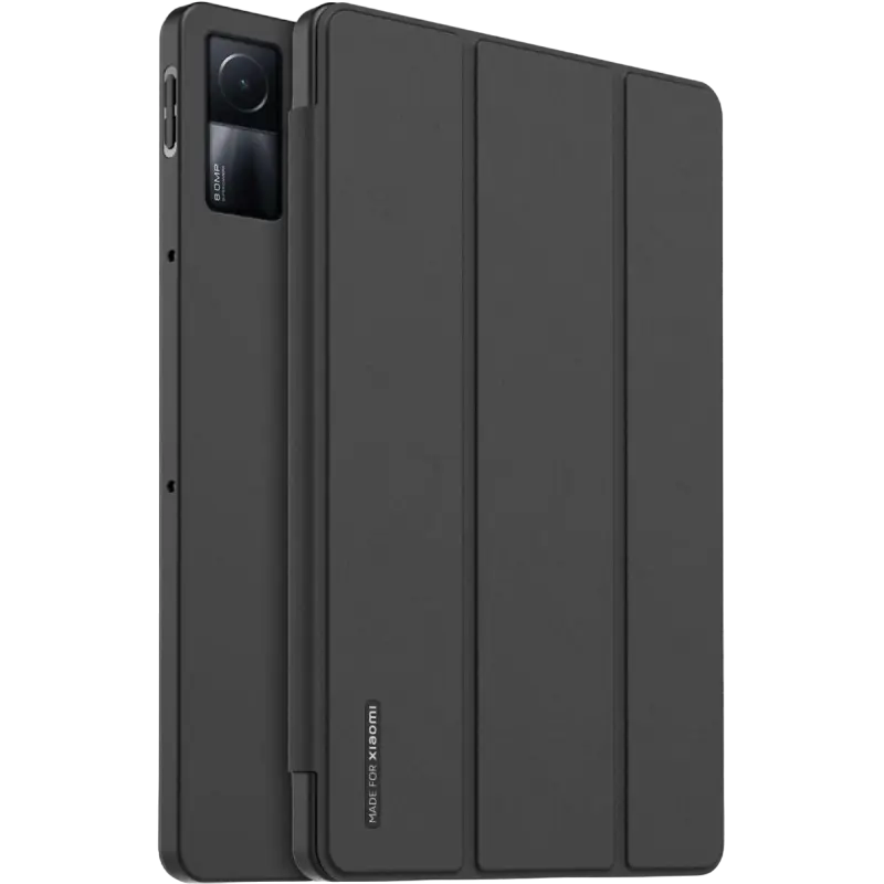 Чехол для планшета Xiaomi Redmi Pad SE, 11", Искусственная кожа, Чёрный