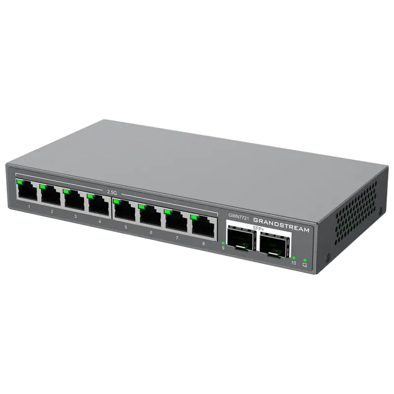 Сетевой коммутатор Grandstream GWN7721, 8x 2.5Gigabit Ethernet