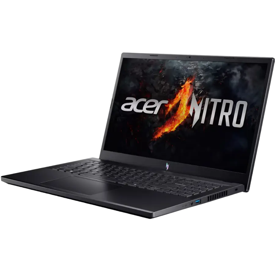 Laptop de joc 15,6" Acer Nitro V15 ANV15-41, Obsidian Black, AMD Ryzen 5 6600H, 16Gb/1024Gb, Linux eShell