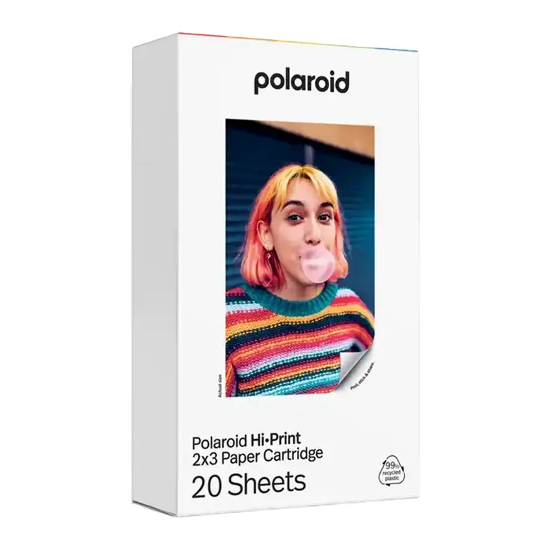 Hârtie foto Polaroid Paper Cartridge pentru Hi-Print Gen2 2X3, 20 buc