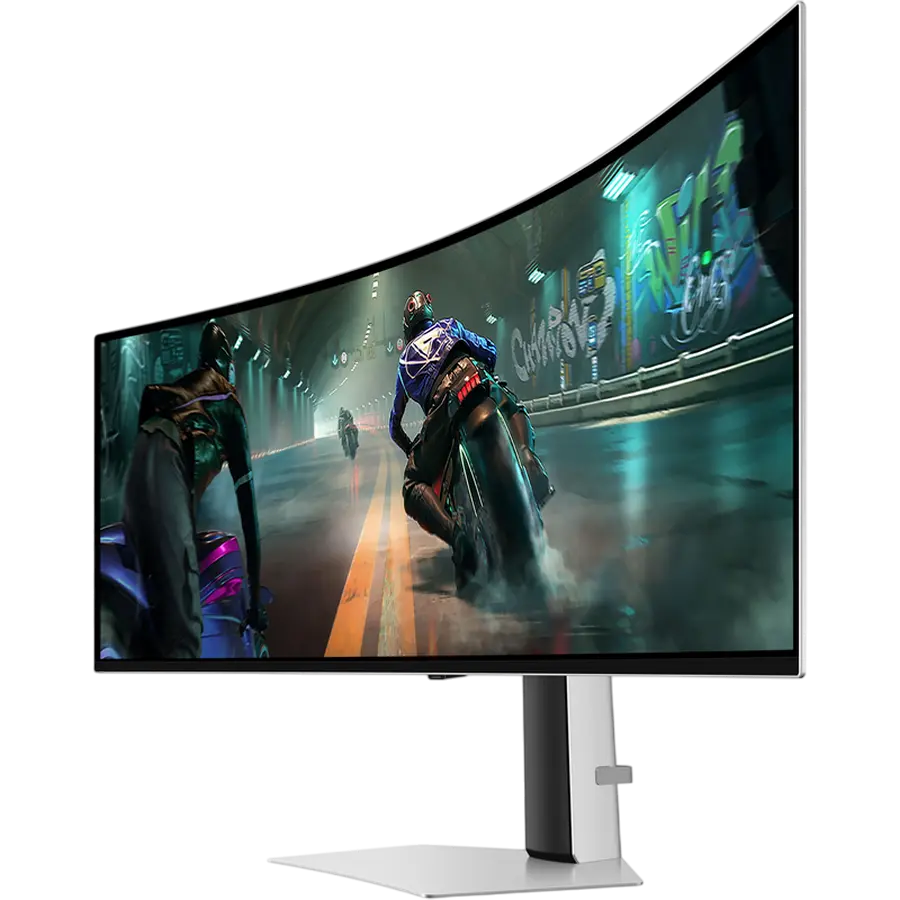 49" Monitor de gaming Samsung S49DG910, OLED 5120x1440 Dual QHD, Argintiu | Negru