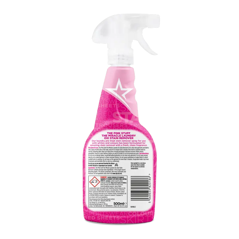 Пятновыводитель The Pink Stuff Laundry Oxi Stain Remover, 500 мл