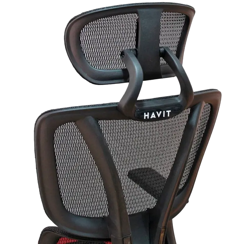 Scaun Gaming Havit GC919, PVC Piele, Negru | Roșu