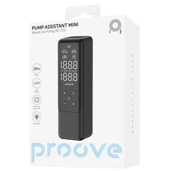 Compresor auto Proove Pump Assistant Mini, Negru