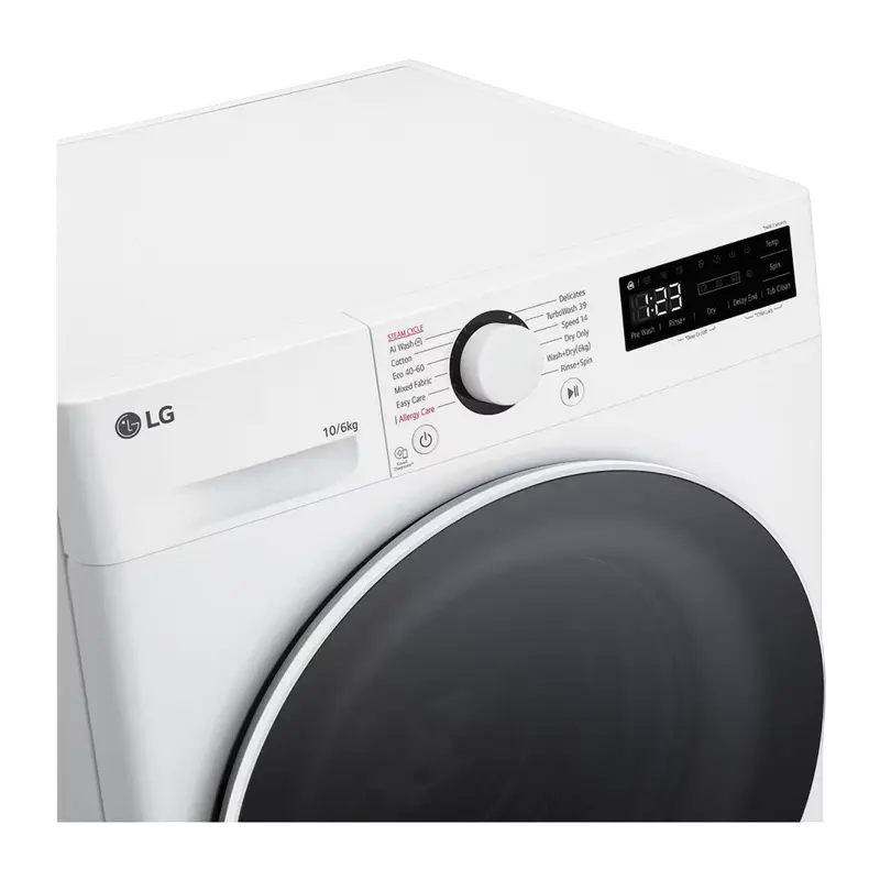 Mașină de spălat și uscat LG F4DR510S0W, 10kg, Alb