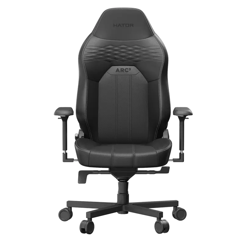 Scaun Gaming HATOR Arc 3 L, PU Piele, Negru