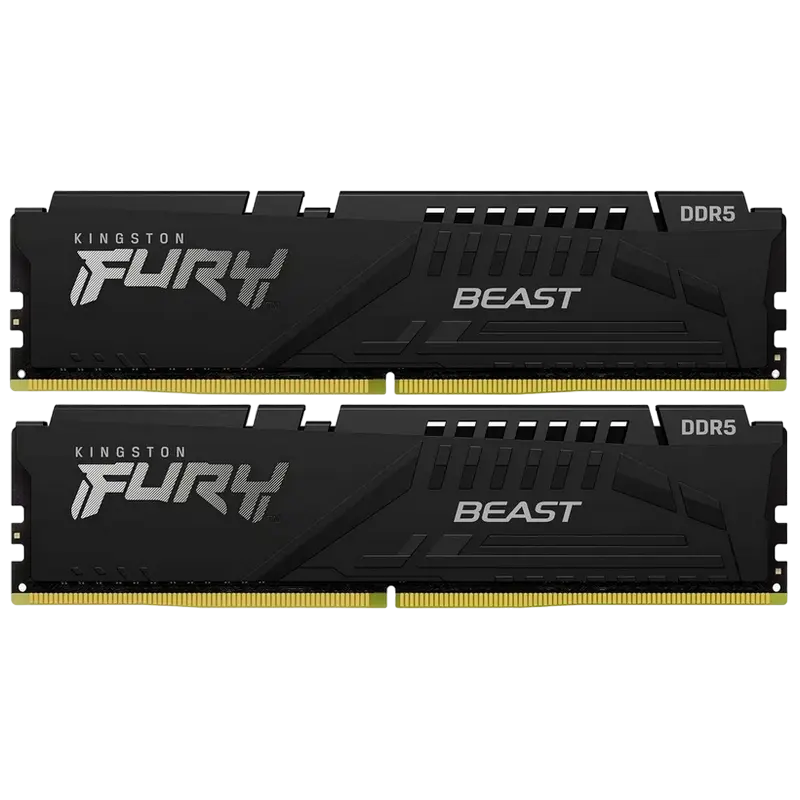 Memorie RAM Kingston FURY Beast, DDR5 SDRAM, 6000 MHz, 64GB, KF560C30BBK2-64
