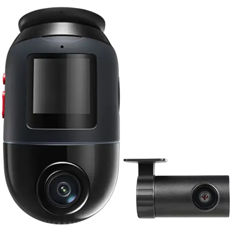 Комплект видеорегистраторов передней и задней панели автомобиля 70mai 4K Omni X800+Rear Cam+SD Card, Черный
