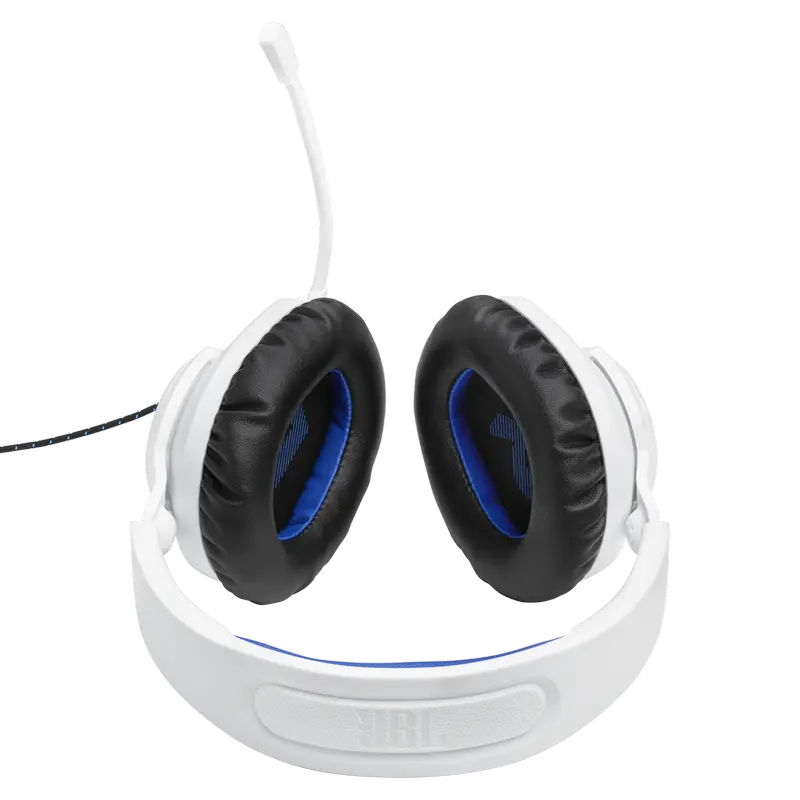 Căști JBL Quantum 100P, Cu fir, Alb | Albastru