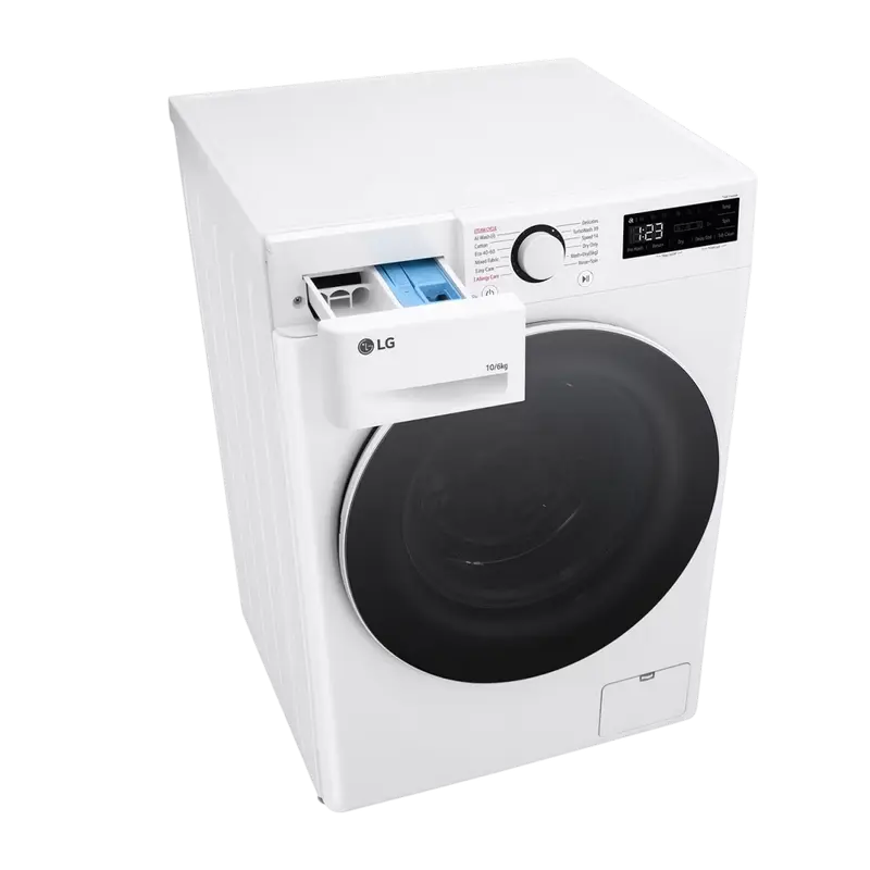 Mașină de spălat și uscat LG F4DR510S0W, 10kg, Alb