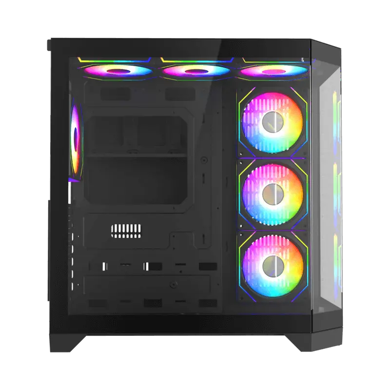 Carcasă PC Gamemax HYPE-A, Midi-Tower, Fără PSU, Negru