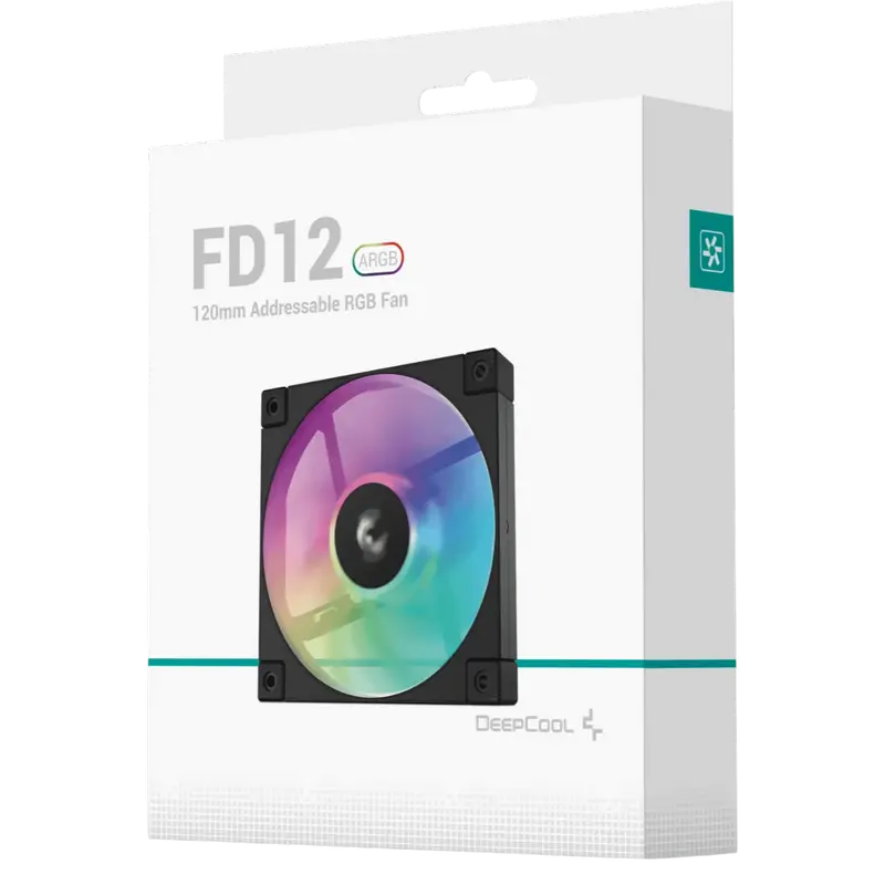 Ventilator PC Deepcool FD12 ARGB, 120 mm