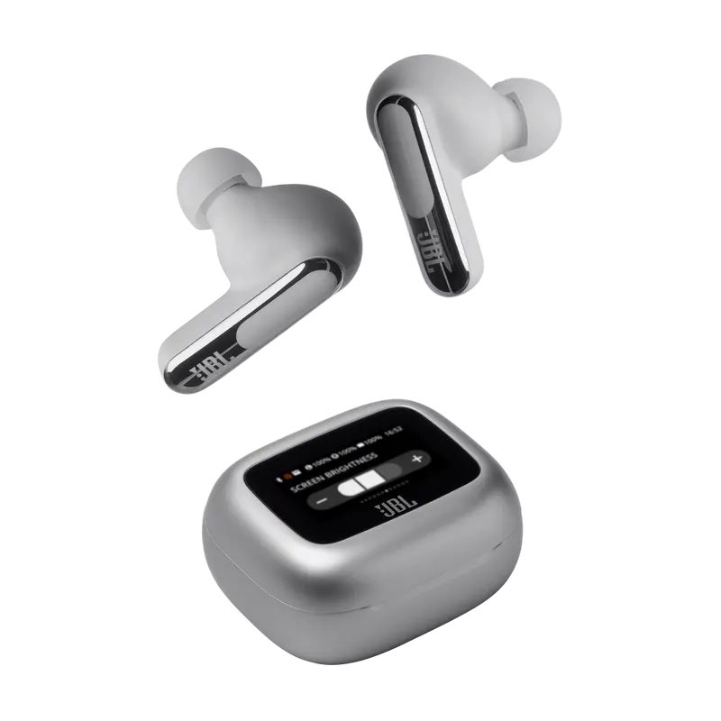 Căști JBL LIVE Beam 3, Argintiu