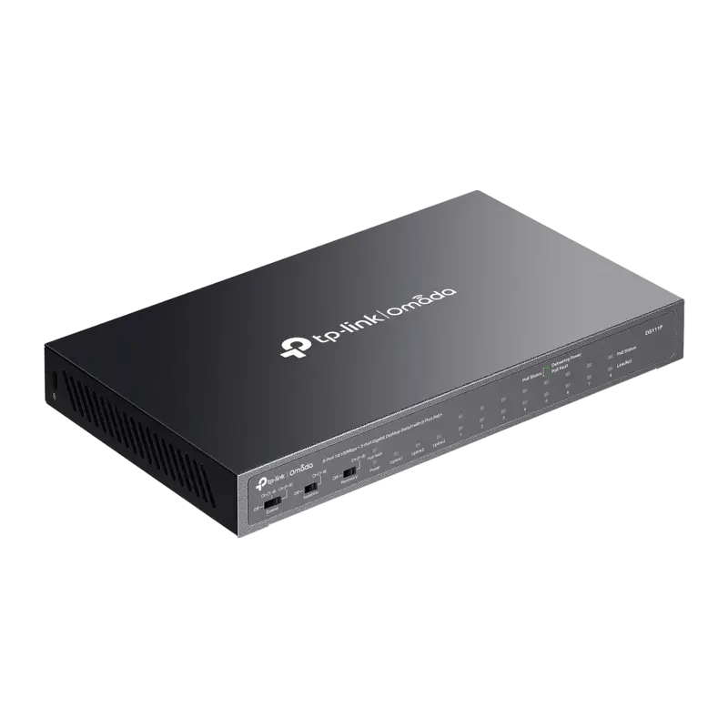 Comutator PoE TP-LINK DS111P, 8x IEEE 802.3af/at PoE+ Ports