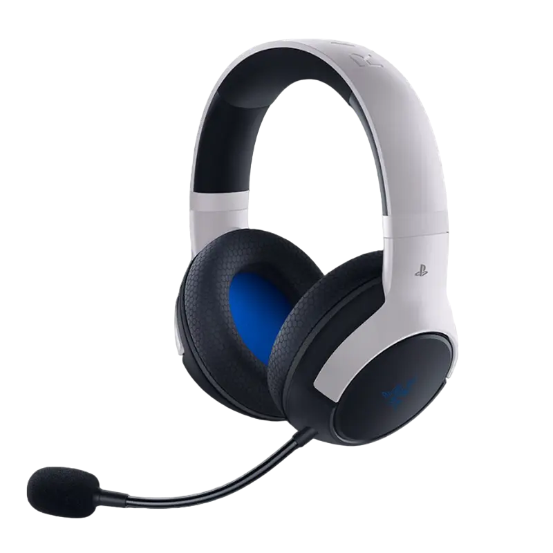 Căști gaming Razer Kaira, Fără fir, Alb | Negru