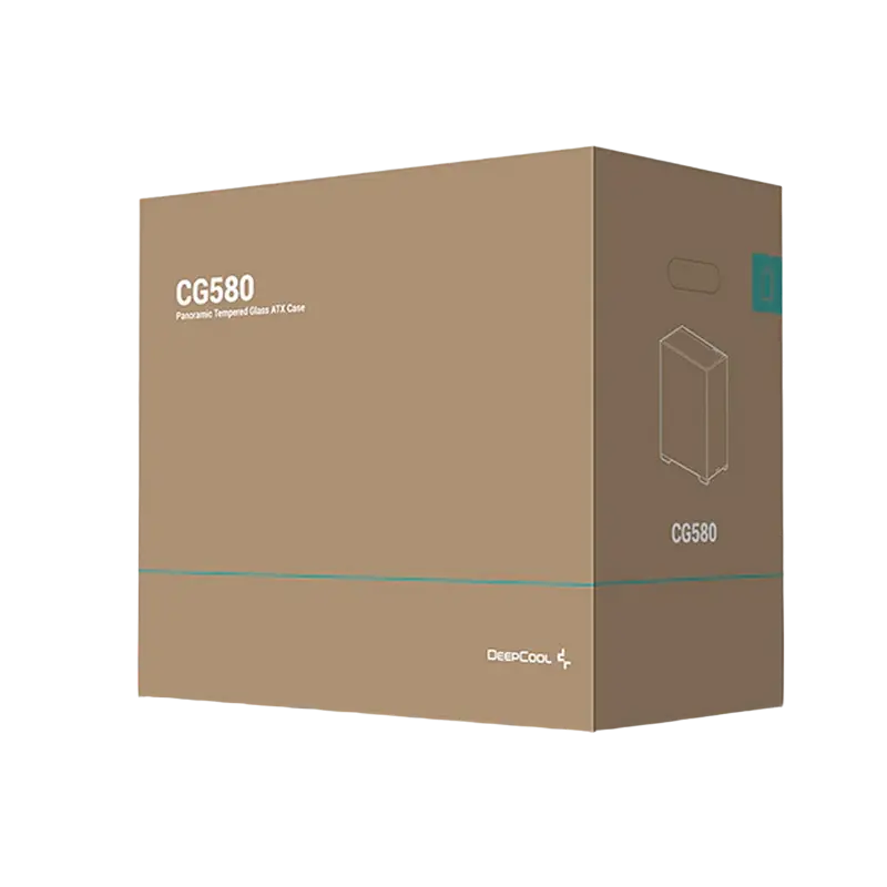 Компьютерный корпус Deepcool CG580, Midi-Tower, Без блока питания, Белый