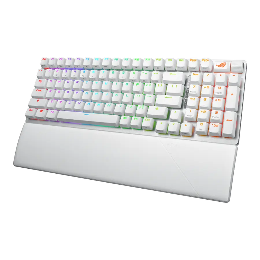 Клавиатура ASUS ROG Strix Scope II 96, Проводное / беспроводное, Белый