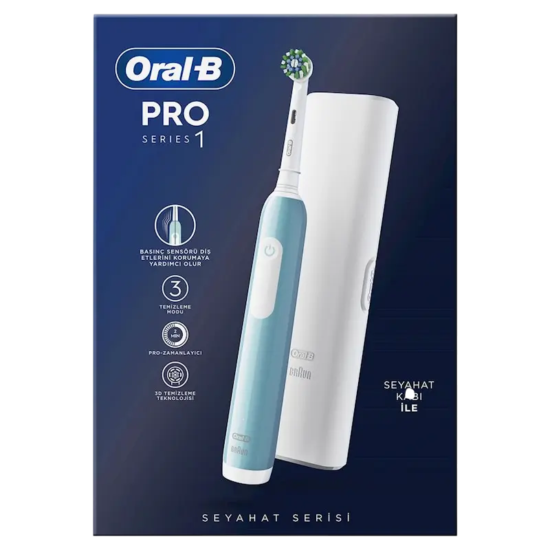 Электрическая зубная щетка Braun Oral-B Pro Series 1, Caribbean Blue