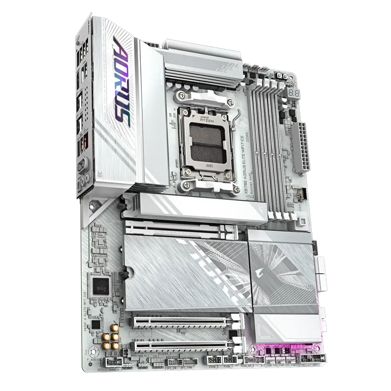 Placă de bază Gigabyte X870E A ELITE WF7 ICE, AM5, AMD X870E, ATX